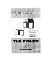 Fisher CUSTOM-ELECTRA-3-440 - Owners Manual 
